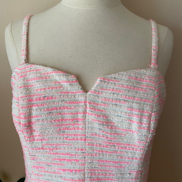 Moulinette Soeurs Anthropologie pink & white fit and flare removable straps mini - Picture 4 of 13